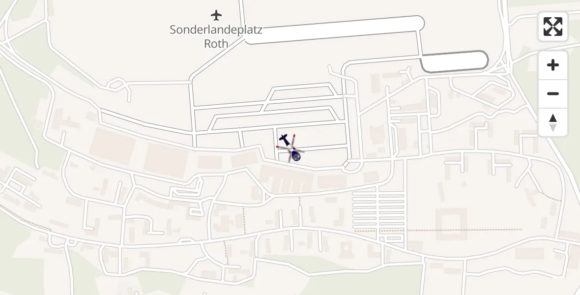 Flugroute Polizeihubschrauber Flugplatz Roth - Flugplatz Roth, 10 Mai 2026, 19:59