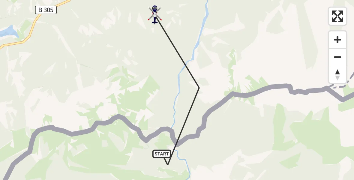 Flugroute Polizeihubschrauber Ruhpolding - Ruhpolding, 11 Mai 2026, 07:22
