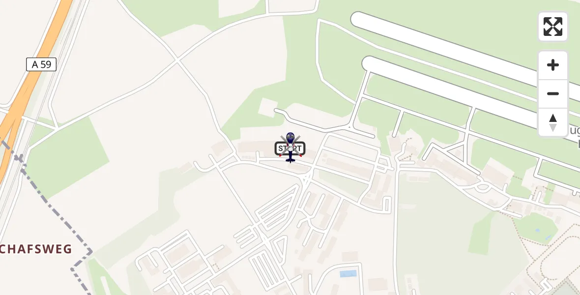 Flugroute Polizeihubschrauber Sankt Augustin - Sankt Augustin, 11 Mai 2026, 07:55