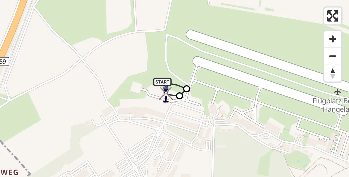 Flugroute Polizeihubschrauber Sankt Augustin - Sankt Augustin, 11 Mai 2026, 09:31