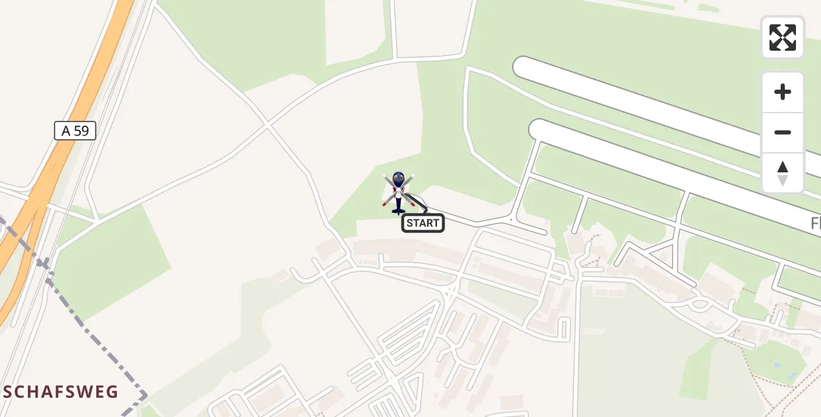 Flugroute Polizeihubschrauber Sankt Augustin - Sankt Augustin, 11 Mai 2026, 11:20