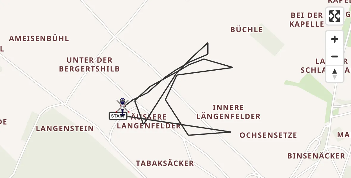 Flugroute Polizeihubschrauber Stetten am kalten Markt - Stetten am kalten Markt, 11 Mai 2026, 11:31