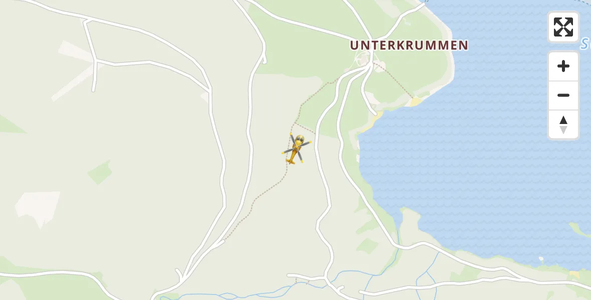 Flugroute Rettungshubschrauber Schluchsee - Schluchsee, 11 Mai 2026, 12:33