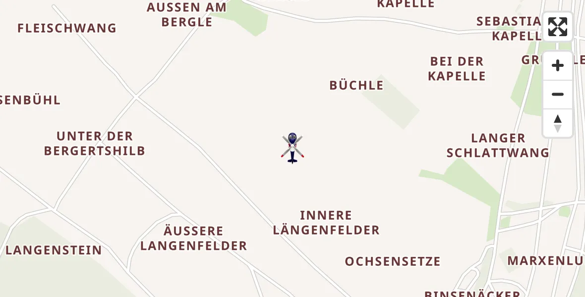 Flugroute Polizeihubschrauber Stetten am kalten Markt - Stetten am kalten Markt, 11 Mai 2026, 13:24