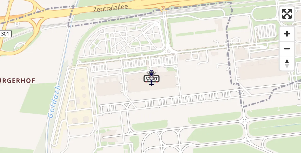 Flugroute Polizeihubschrauber München Flughafen - München Flughafen, 12 Mai 2026, 04:07