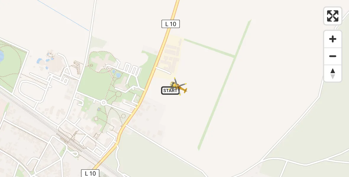 Flugroute Rettungshubschrauber Bad Wilsnack - Bad Wilsnack, 12 Mai 2026, 05:54