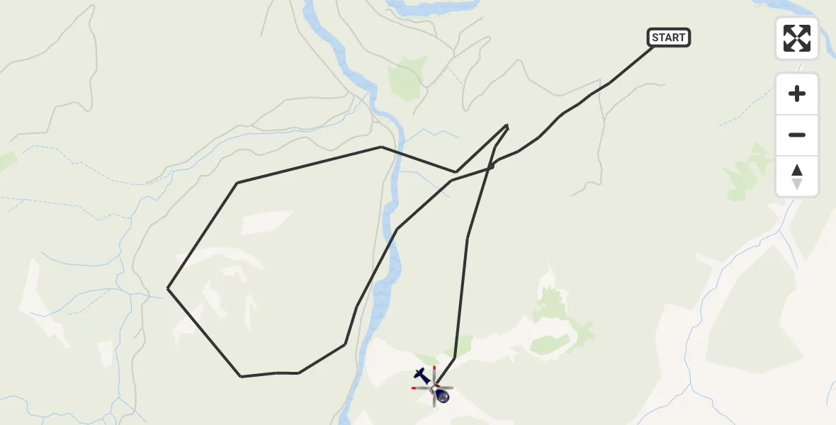Flugroute Polizeihubschrauber Ruhpolding - Ruhpolding, 12 Mai 2026, 09:33
