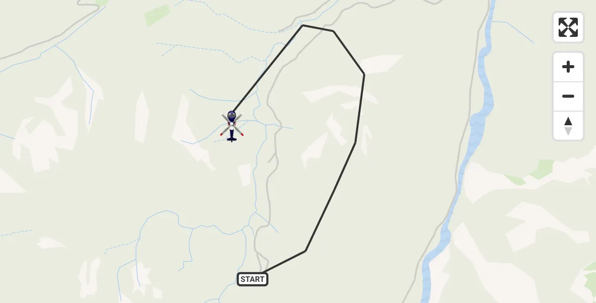 Flugroute Polizeihubschrauber Ruhpolding - Ruhpolding, 12 Mai 2026, 15:43