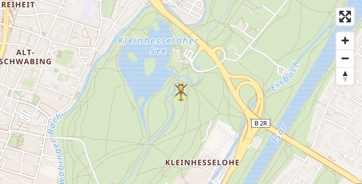 Flugroute Rettungshubschrauber München - München, 12 Mai 2026, 16:06