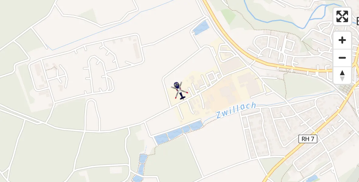 Flugroute Polizeihubschrauber Roth - Roth, 12 Mai 2026, 16:52