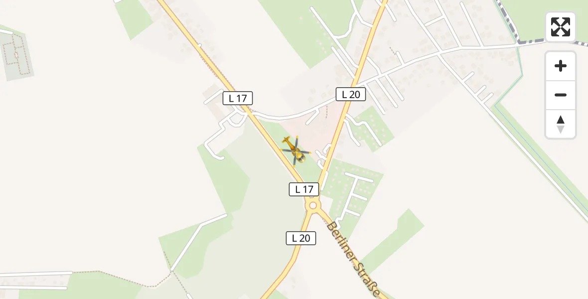 Flugroute Rettungshubschrauber Oberkrämer - Oberkrämer, 12 Mai 2026, 18:02
