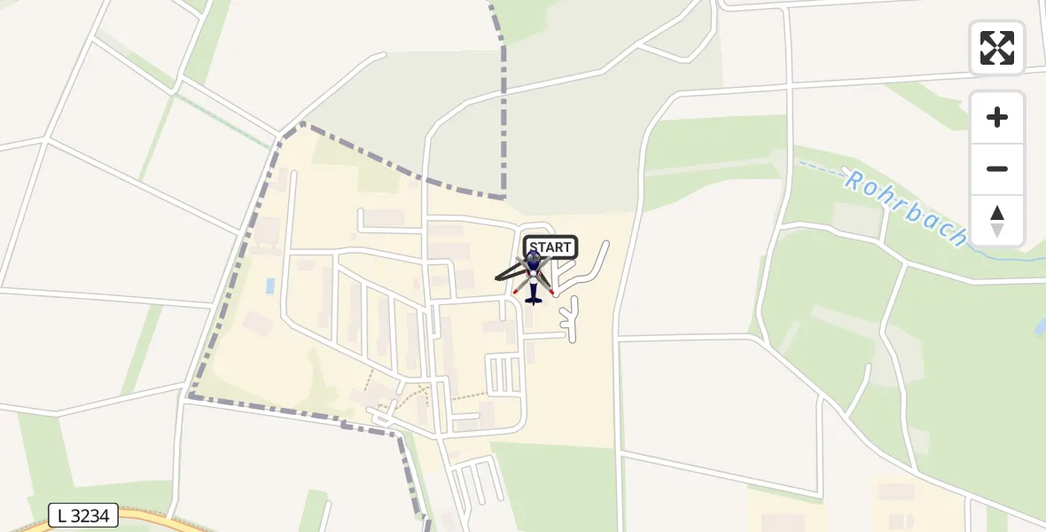 Flugroute Polizeihubschrauber Fuldatal Bundespolizei Hubschrauberlandeplatz - Fuldatal Bundespolizei Hubschrauberlandeplatz, 13 Mai 2026, 07:06