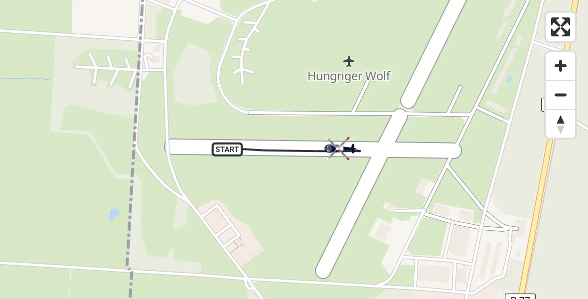 Flugroute Polizeihubschrauber Itzehoe Hungriger Wolf Flugplatz - Itzehoe Hungriger Wolf Flugplatz, 13 Mai 2026, 08:11