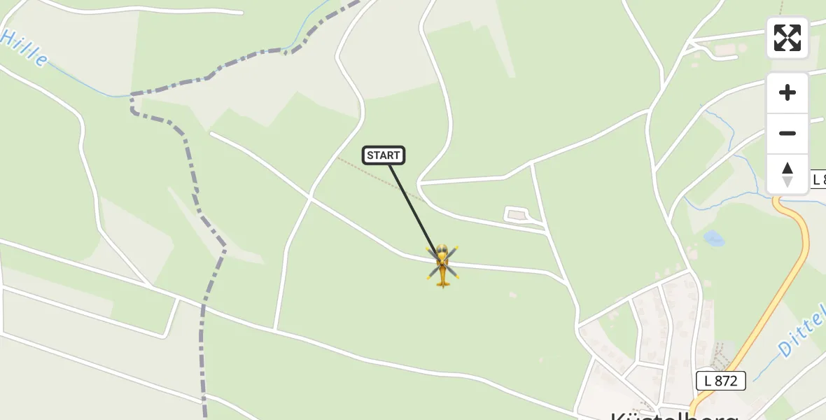 Flugroute Rettungshubschrauber Medebach - Medebach, 13 Mai 2026, 09:14