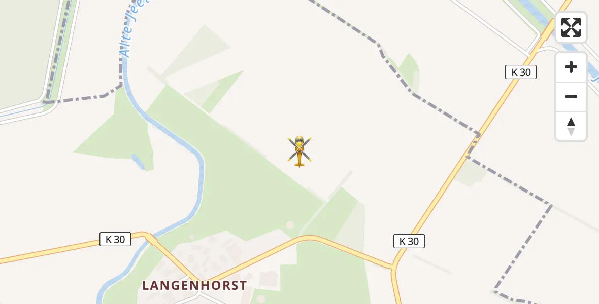Flugroute Rettungshubschrauber Jameln - Jameln, 13 Mai 2026, 09:20
