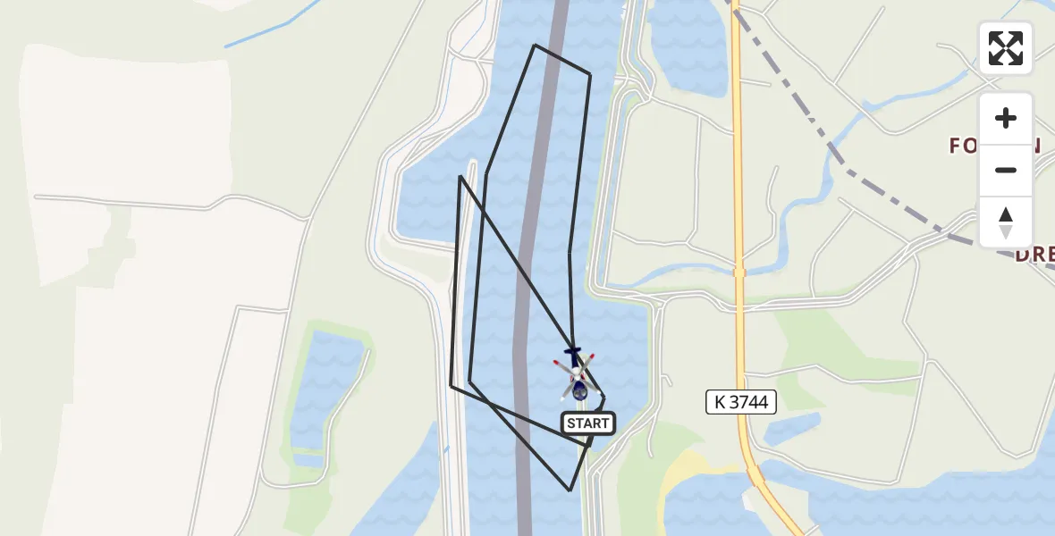 Flugroute Polizeihubschrauber Lichtenau - Lichtenau, 13 Mai 2026, 10:25