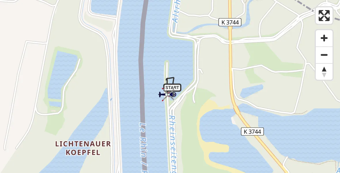 Flugroute Polizeihubschrauber Lichtenau - Lichtenau, 13 Mai 2026, 11:11