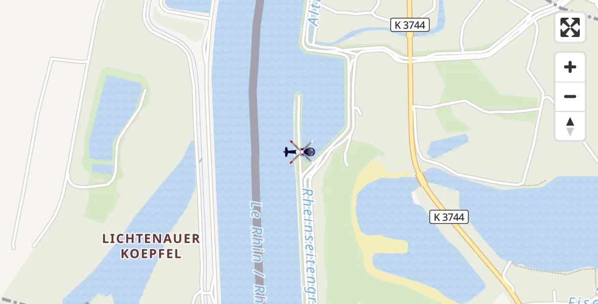 Flugroute Polizeihubschrauber Lichtenau - Lichtenau, 13 Mai 2026, 11:14