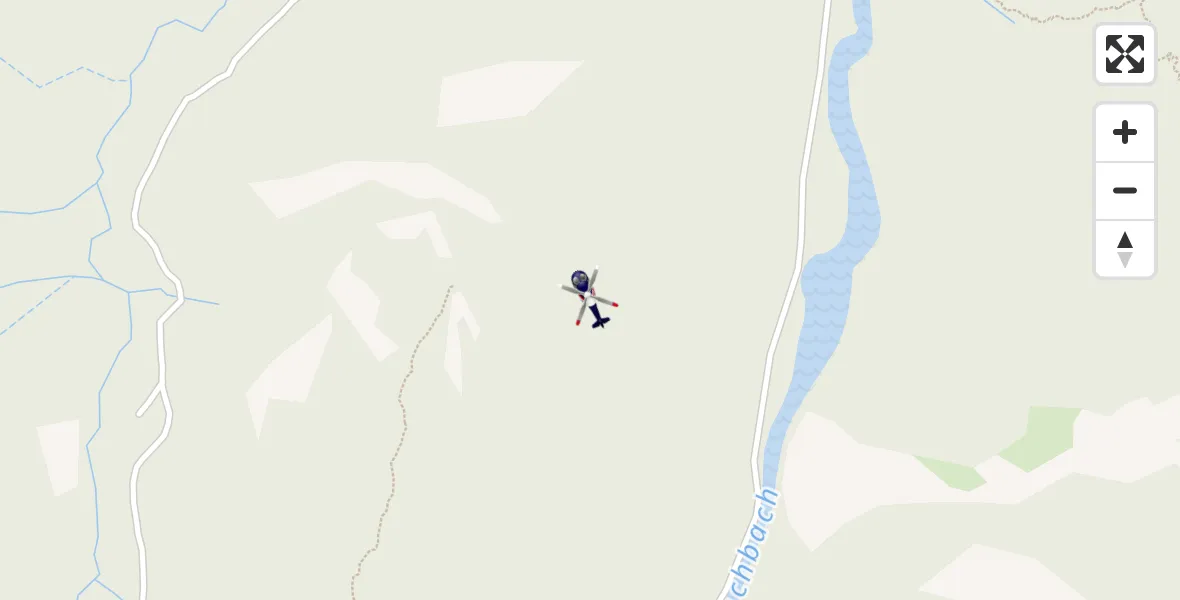 Flugroute Polizeihubschrauber Ruhpolding - Ruhpolding, 13 Mai 2026, 12:36
