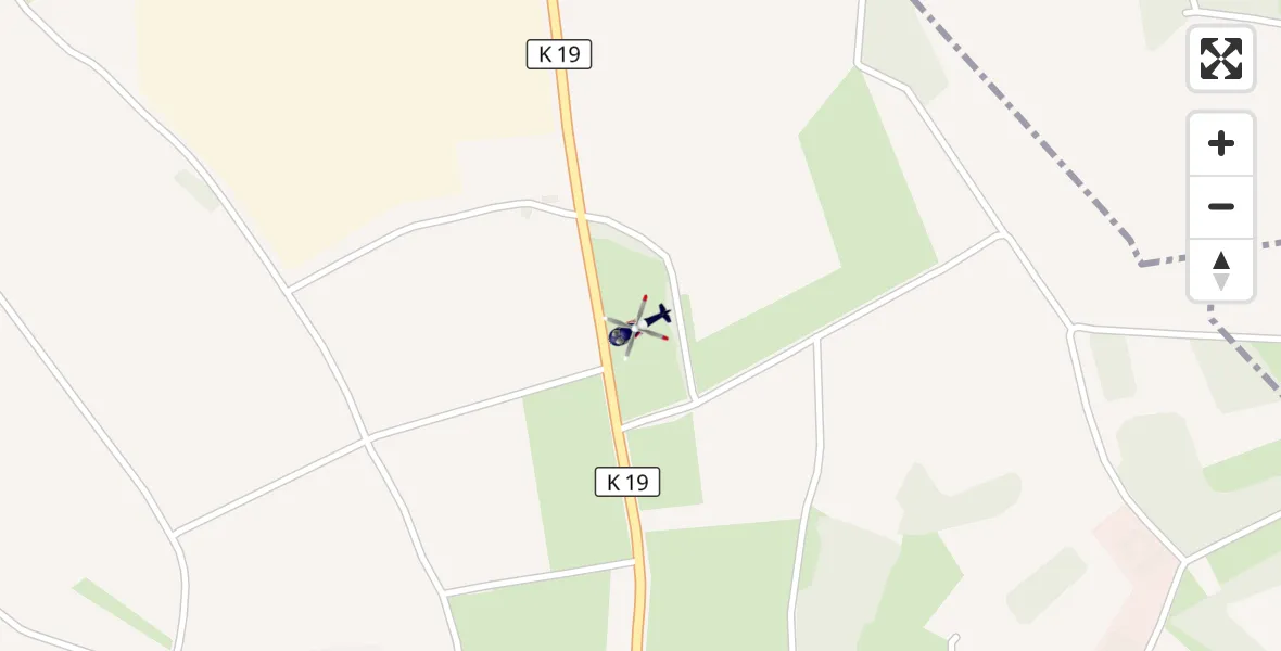 Flugroute Polizeihubschrauber Ferschweiler - Ferschweiler, 14 Mai 2026, 00:02