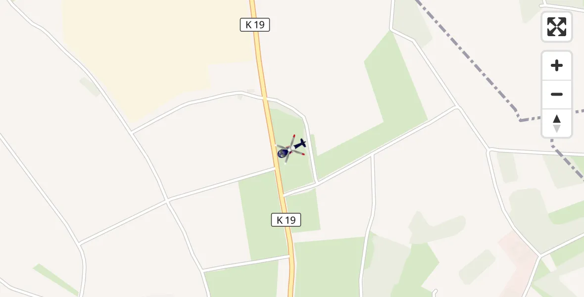 Flugroute Polizeihubschrauber Ferschweiler - Ferschweiler, 14 Mai 2026, 00:02