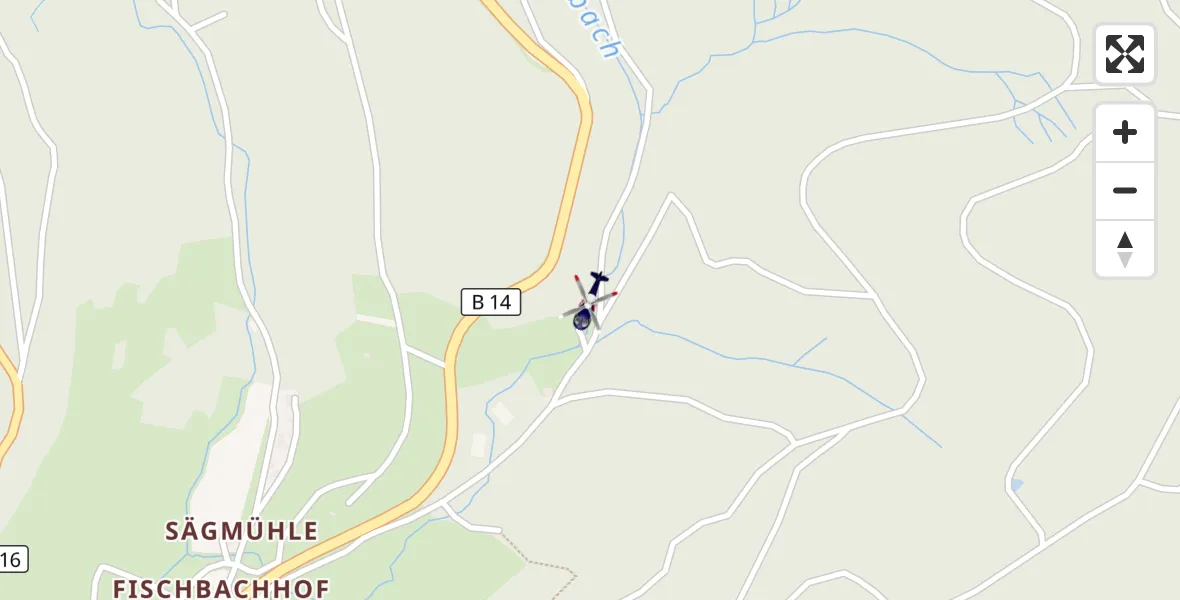 Flugroute Polizeihubschrauber Sulzbach an der Murr - Sulzbach an der Murr, 15 Mai 2026, 03:03