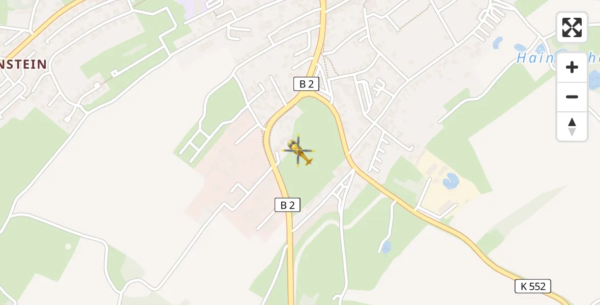 Flugroute Rettungshubschrauber Schleiz - Schleiz, 15 Mai 2026, 06:32