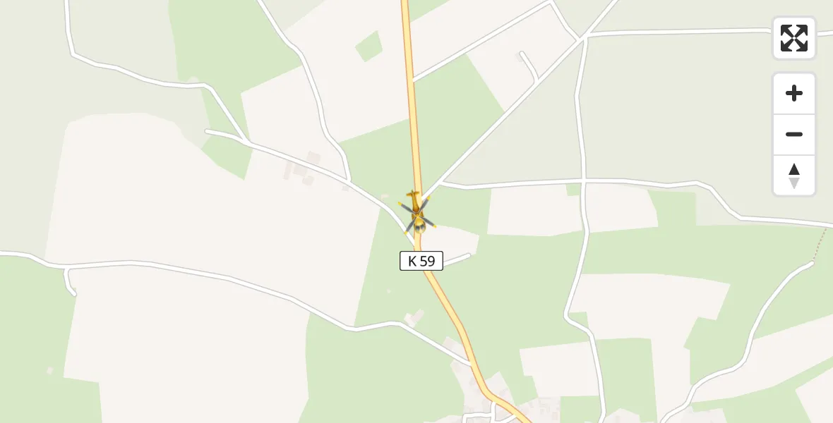 Flugroute Rettungshubschrauber Marienmünster - Marienmünster, 15 Mai 2026, 06:35