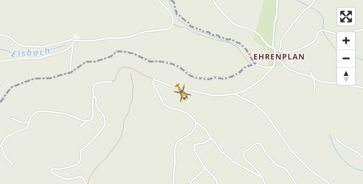 Flugroute Rettungshubschrauber Ellrich - Ellrich, 15 Mai 2026, 12:38