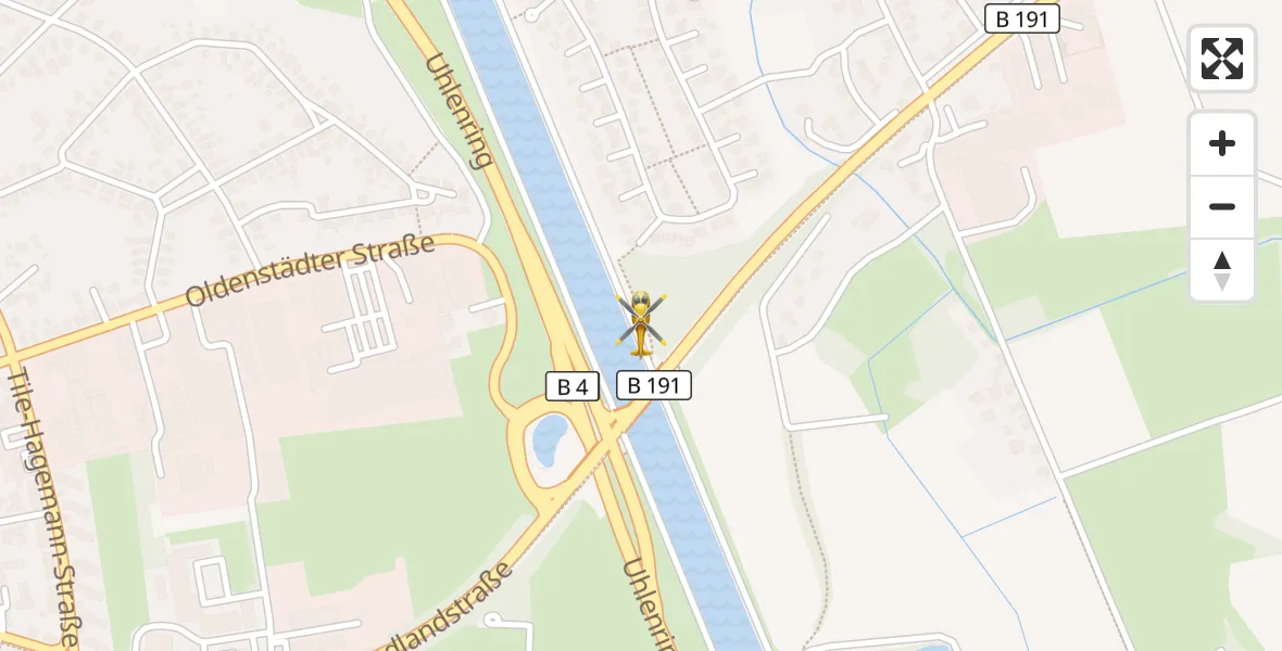 Flugroute Rettungshubschrauber Uelzen - Uelzen, 15 Mai 2026, 13:12