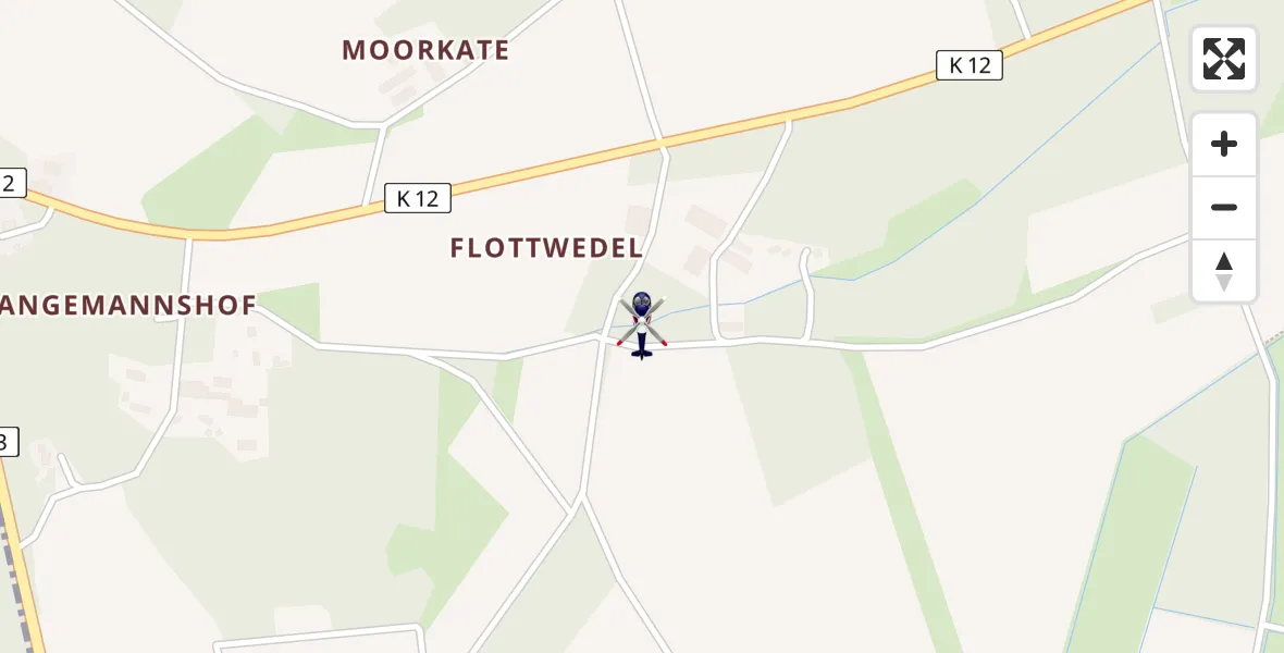 Flugroute Polizeihubschrauber Wietzendorf - Wietzendorf, 15 Mai 2026, 13:38