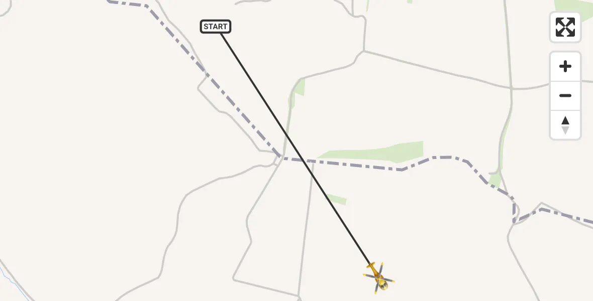 Flugroute Rettungshubschrauber Heringen/Helme - Sondershausen, 16 Mai 2026, 07:39