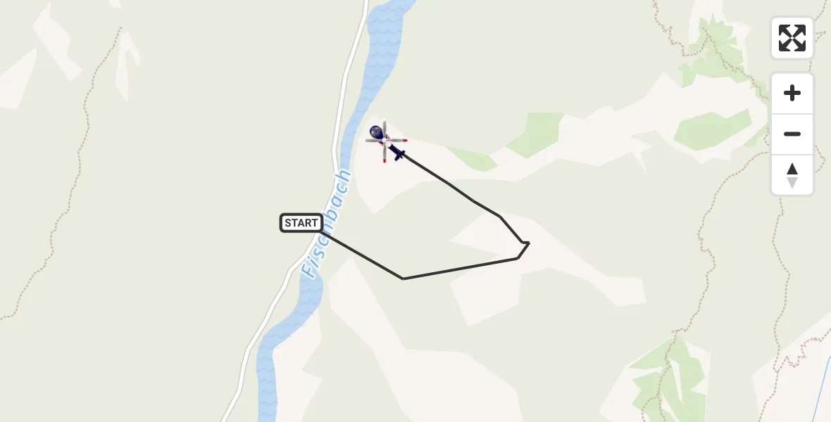 Flugroute Polizeihubschrauber Ruhpolding - Ruhpolding, 16 Mai 2026, 08:05