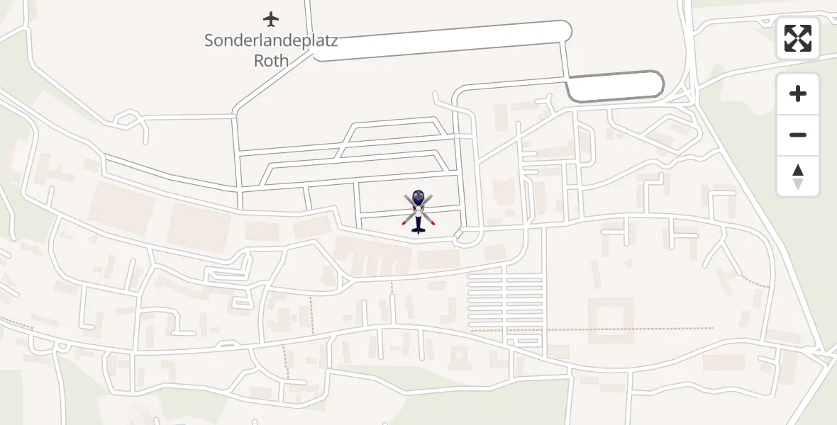 Flugroute Polizeihubschrauber Flugplatz Roth - Flugplatz Roth, 16 Mai 2026, 18:35