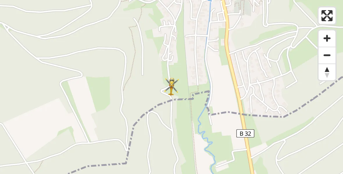 Flugroute Rettungshubschrauber Burladingen - Burladingen, 17 Mai 2026, 10:42
