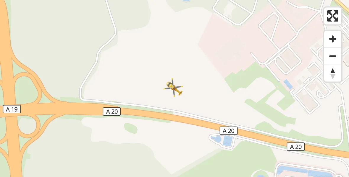 Flugroute Ambulanzhubschrauber Dummerstorf - Dummerstorf, 17 Mai 2026, 19:10