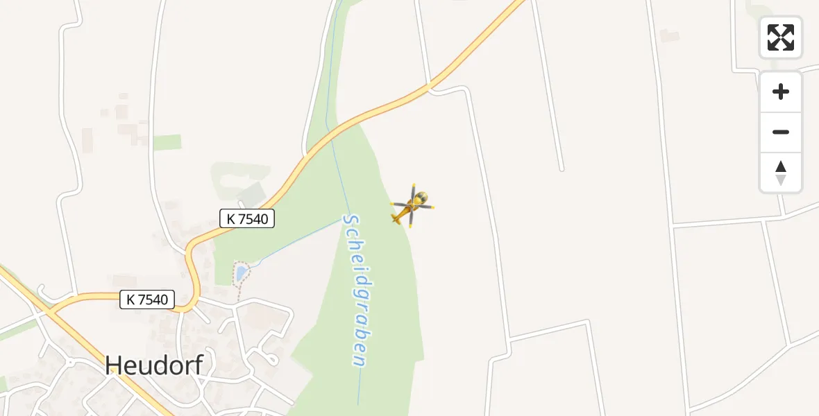 Flugroute Rettungshubschrauber Dürmentingen - Dürmentingen, 19 Mai 2026, 06:28