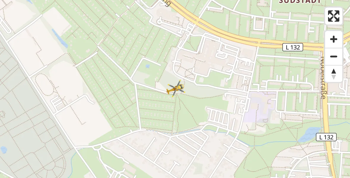 Flugroute Ambulanzhubschrauber Rostock - Rostock, 19 Mai 2026, 06:52