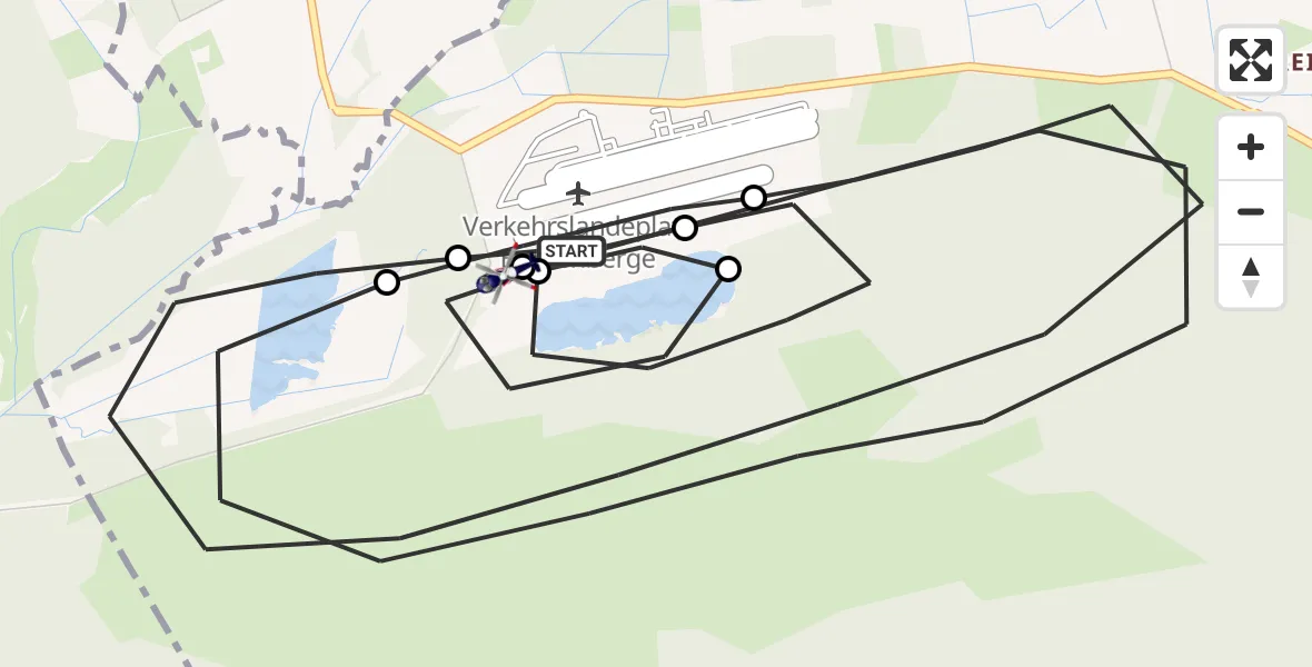 Flugroute Polizeihubschrauber Borkenberge Flugplatz - Lüdinghausen, 19 Mai 2026, 10:44