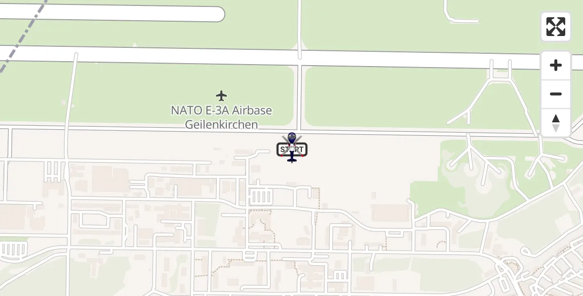 Flugroute Polizeihubschrauber Militärflugplatz Geilenkirchen - Militärflugplatz Geilenkirchen, 19 Mai 2026, 11:21