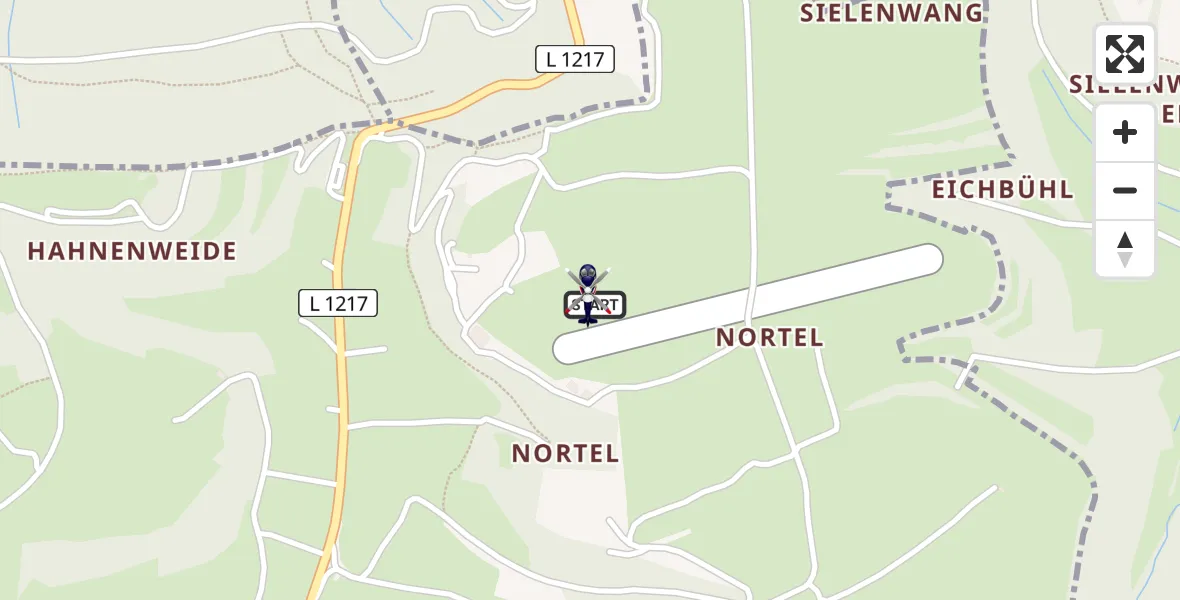 Flugroute Polizeihubschrauber Gruibingen-Nortel Flugplatz - Gruibingen-Nortel Flugplatz, 19 Mai 2026, 13:30