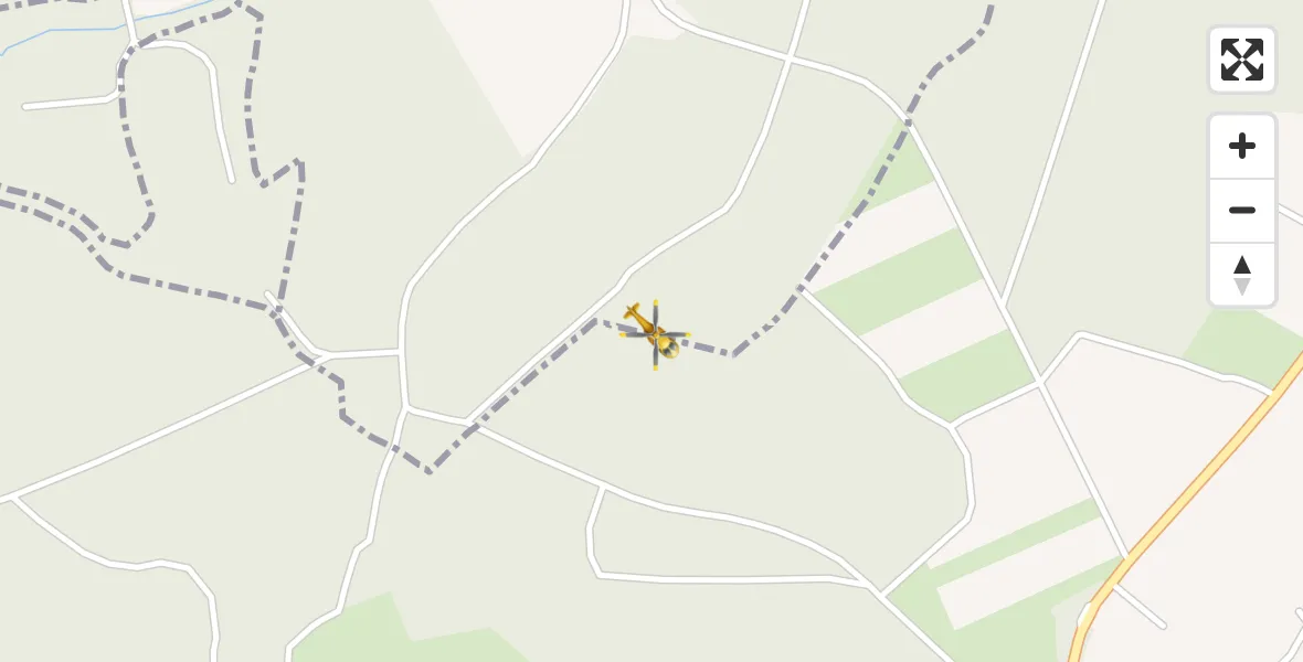 Flugroute Rettungshubschrauber Ziemetshausen - Ziemetshausen, 19 Mai 2026, 18:09