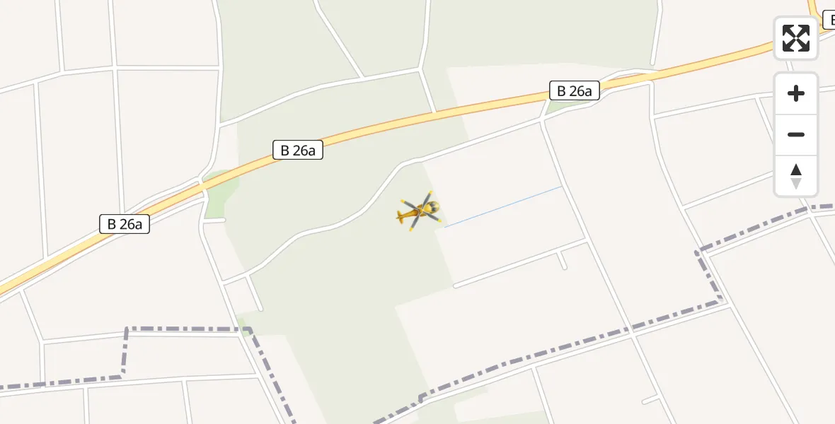 Flugroute Rettungshubschrauber Arnstein - Arnstein, 19 Mai 2026, 18:59