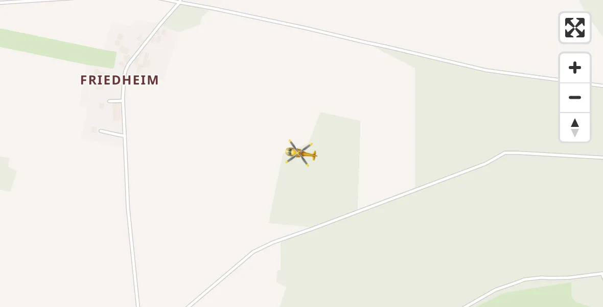 Flugroute Rettungshubschrauber Gumtow - Gumtow, 20 Mai 2026, 06:15