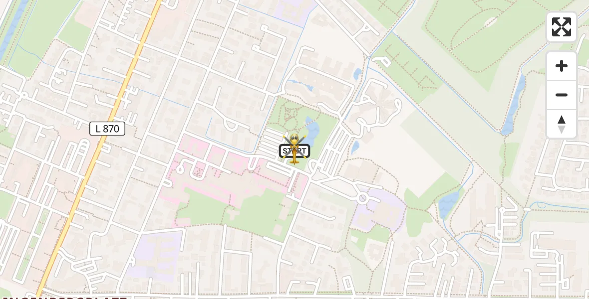 Flugroute Ambulanzhubschrauber Oldenburg (Oldb) - Oldenburg (Oldb), 21 Mai 2026, 08:25