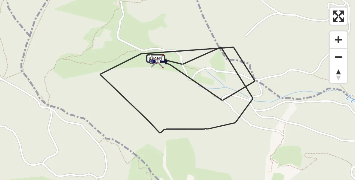 Flugroute Polizeihubschrauber Piding - Piding, 21 Mai 2026, 11:17