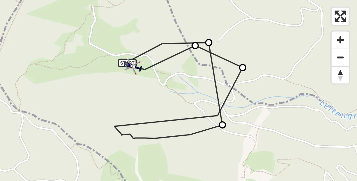 Flugroute Polizeihubschrauber Piding - Piding, 21 Mai 2026, 11:26
