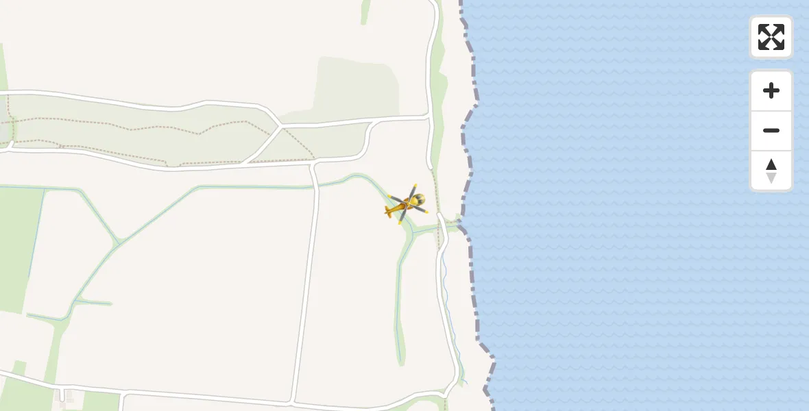 Flugroute Ambulanzhubschrauber Wustrow - Wustrow, 21 Mai 2026, 11:27