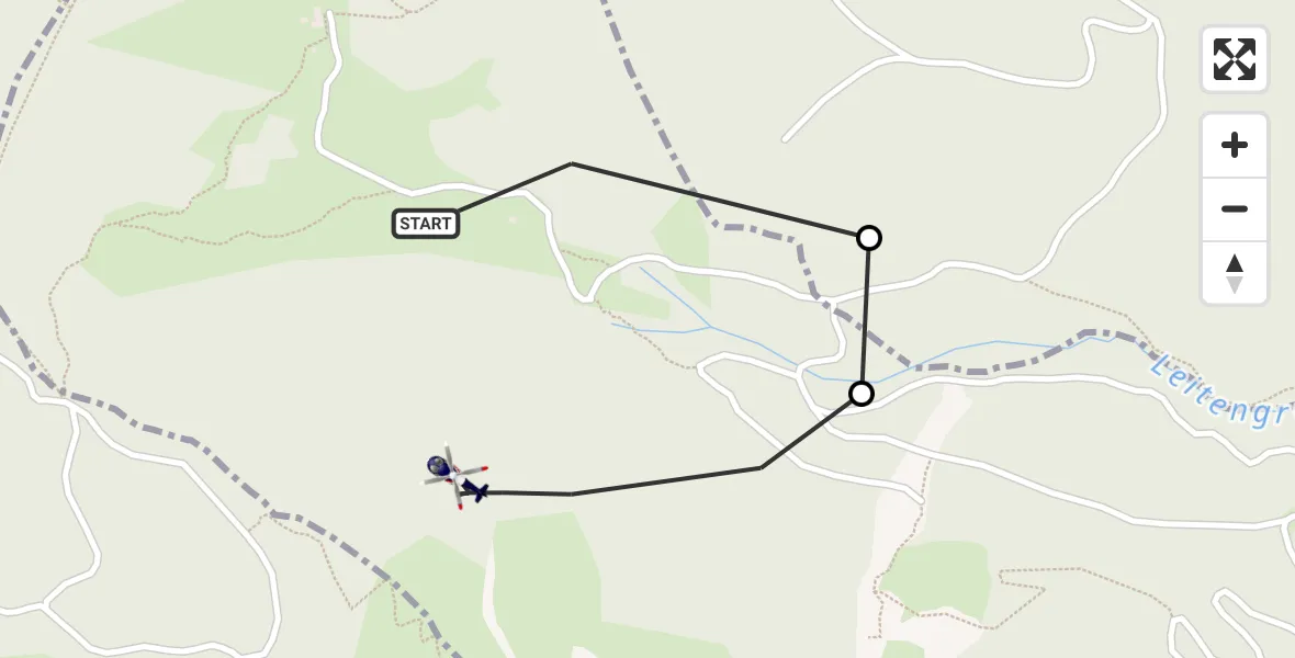 Flugroute Polizeihubschrauber Piding - Piding, 21 Mai 2026, 11:35