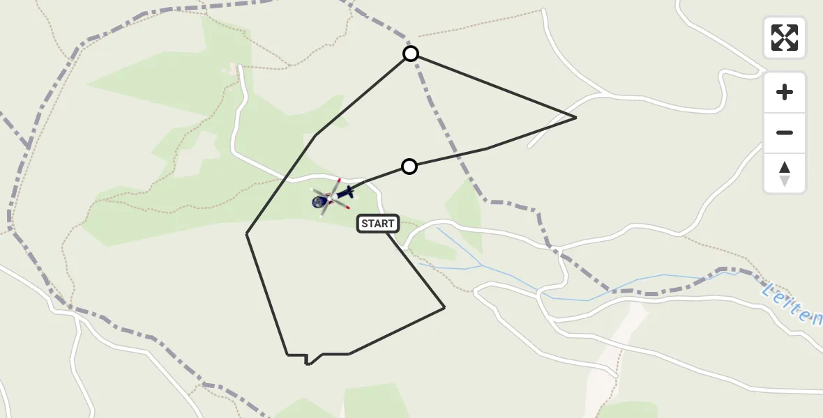 Flugroute Polizeihubschrauber Piding - Piding, 21 Mai 2026, 11:41